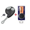 Geschikt voor Cobra 2 knoppen 0678 model 7777 afstandbediening behuizing met batterij Sony CR2032 / autosleutel  behuizing.