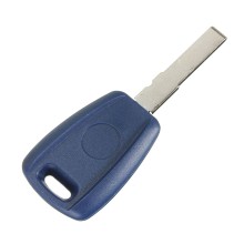 Fiat autosleutel  behuizing 1 knop blauw met Sony batterij (recht).