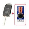 Geschikt voor Mercedes autosleutel  behuizing 2 knoppen met Sony CR2032 batterij.
