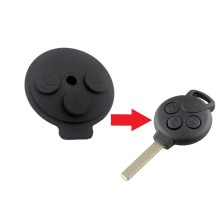Rubber Pad 3 knoppen geschikt voor Smart Fortwo sleutelbehuizing.