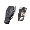 Geschikt voor Mercedes autosleutel  behuizing 3 knoppen met batterijhouder en sleutelblad + 2x batterij CR2025.