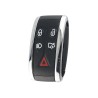 Geschikt voor Jaguar autosleutel  behuizing 5 knoppen zonder sleutelblad met Sony batterij.