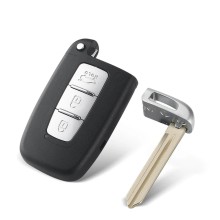 Hyundai autosleutel  behuizing met sleutelblad 3 knoppen met Sony batterij.
