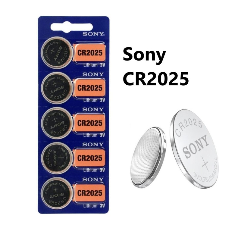 Sony batterij CR2025 in blister 5pack.