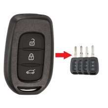 Dacia 3 knoppen auto sleutelbehuizing met Sony batterij.