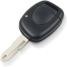 Renault autosleutel  behuizing 1 knop MB met sleutelblad.