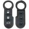 Geschikt voor Fiat sleutel rubber pad 3 knoppen.