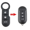 Geschikt voor Fiat sleutel rubber pad 3 knoppen.