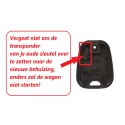 Toyota Aygo autosleutel behuizing 2 knoppen en Microschakelaars.
