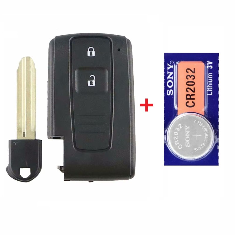 Geschikt voor Toyota sleutel voor Toyota Corolla , Toyota Prius, Toyota autosleutel smart key behuizing met batterij..