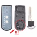 Autosleutel 2 Knoppen geschikt voor Mazda 2 / 3 / 6 / Mazda CX-3 / 5 / met batterij.