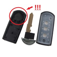 Autosleutel 3 Knoppen geschikt voor Mazda 6 / Mazda CX-5 / MX-5 / met batterij.