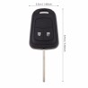 Autosleutel AV2 geschikt voor Opel sleutel / Opel Corsa / Opel Vectra / Opel Meriva / met batterij.