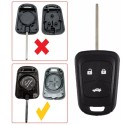 Autosleutel AV3 geschikt voor Opel sleutel / Opel Corsa / Opel Vectra / Opel Mokka / met batterij.