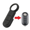 Geschikt voor Fiat autosleutel  behuizing rubber pad 3 knoppen SIPRSC8.