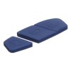 Geschikt voor Fiat autosleutel  behuizing rubber pad 2-3 knoppen SIPRS8 Blauw.