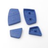 Geschikt voor Fiat autosleutel  behuizing rubber pad 2-3 knoppen SIPRS8 Blauw.