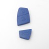 Geschikt voor Fiat autosleutel  behuizing rubber pad 2-3 knoppen SIPRS8 Blauw.