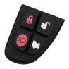 Geschikt voor Jaguar autosleutel  behuizing rubber pad 4 knoppen.