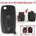 Audi autosleutel behuizing 2 knoppen met Sony CR2032 batterij.