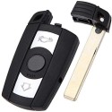 Bmw autosleutel  behuizing 3 knoppen smartkey.